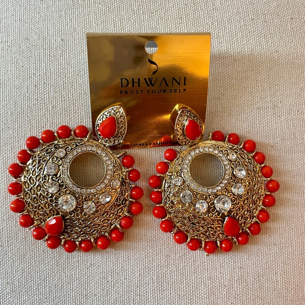 Brand New Dhwani designer statement earrings!
